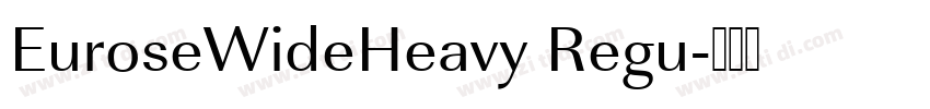 EuroseWideHeavy Regu字体转换